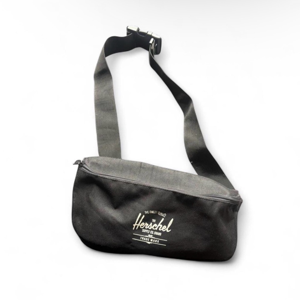 Herschel Black Crossbody Belt Bag with Logo